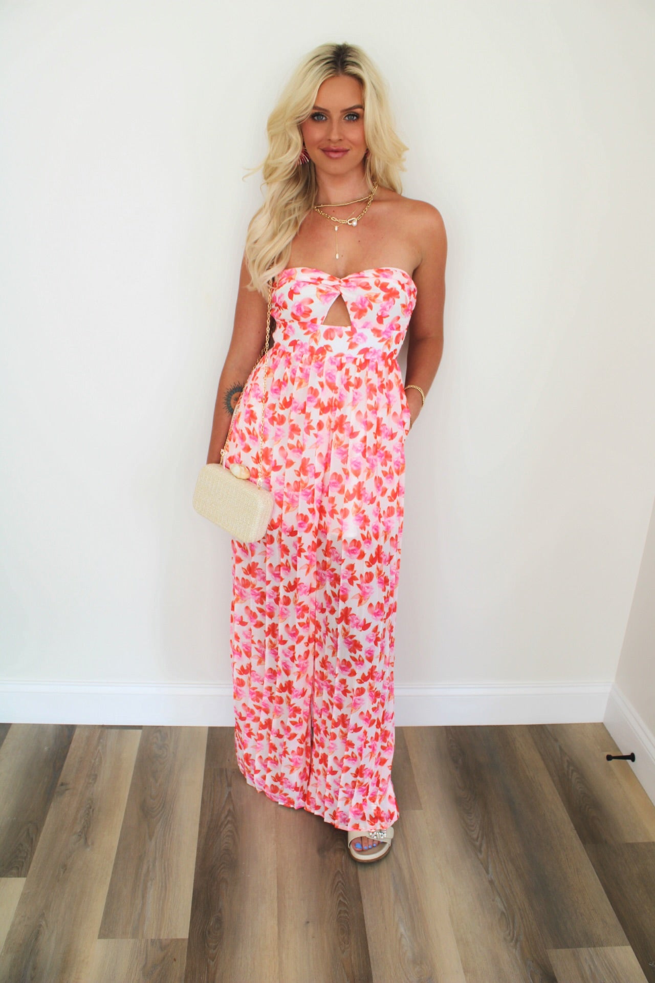 Never Looking Back Strapless Jumpsuit