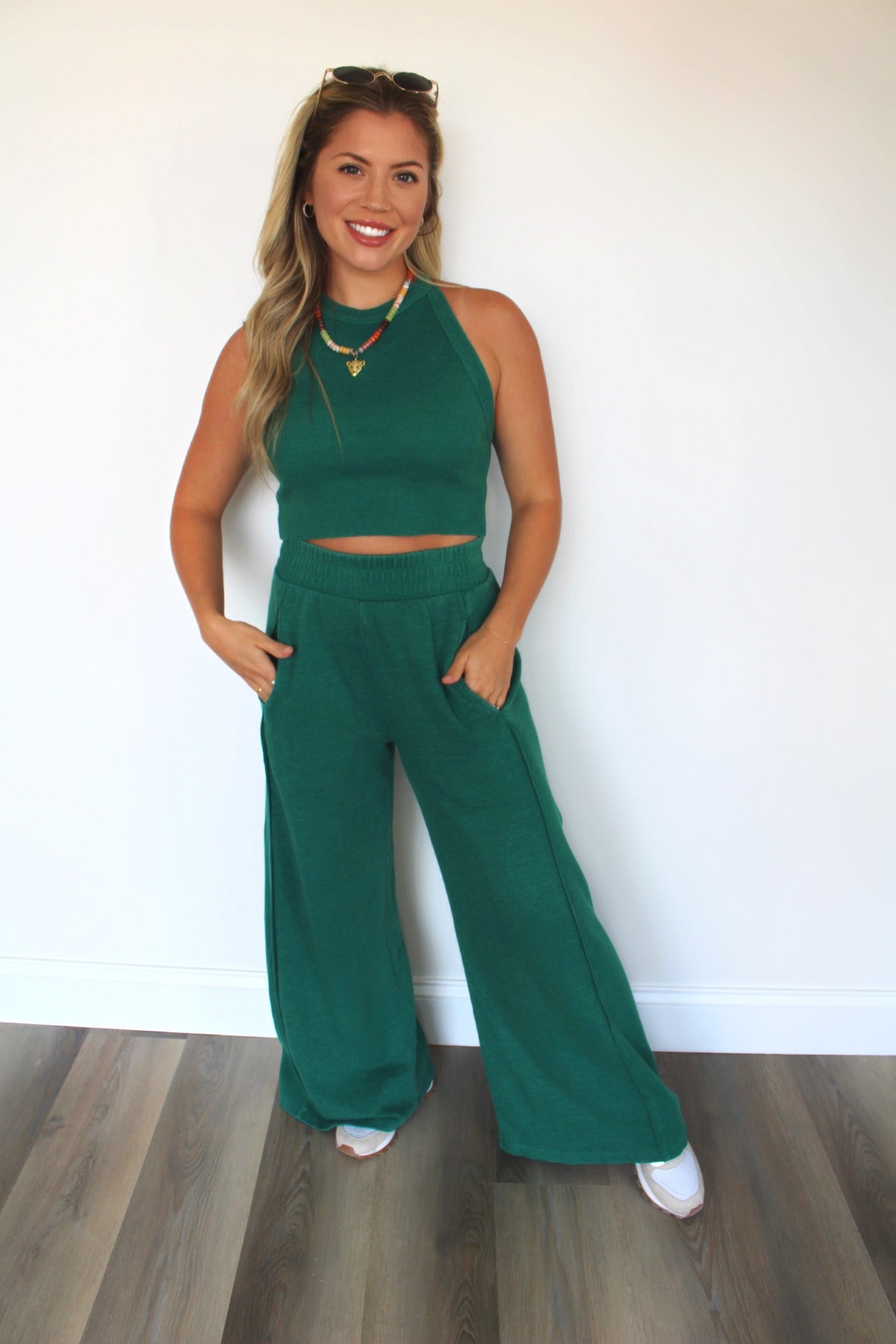 Kelly Green 2 Piece Set