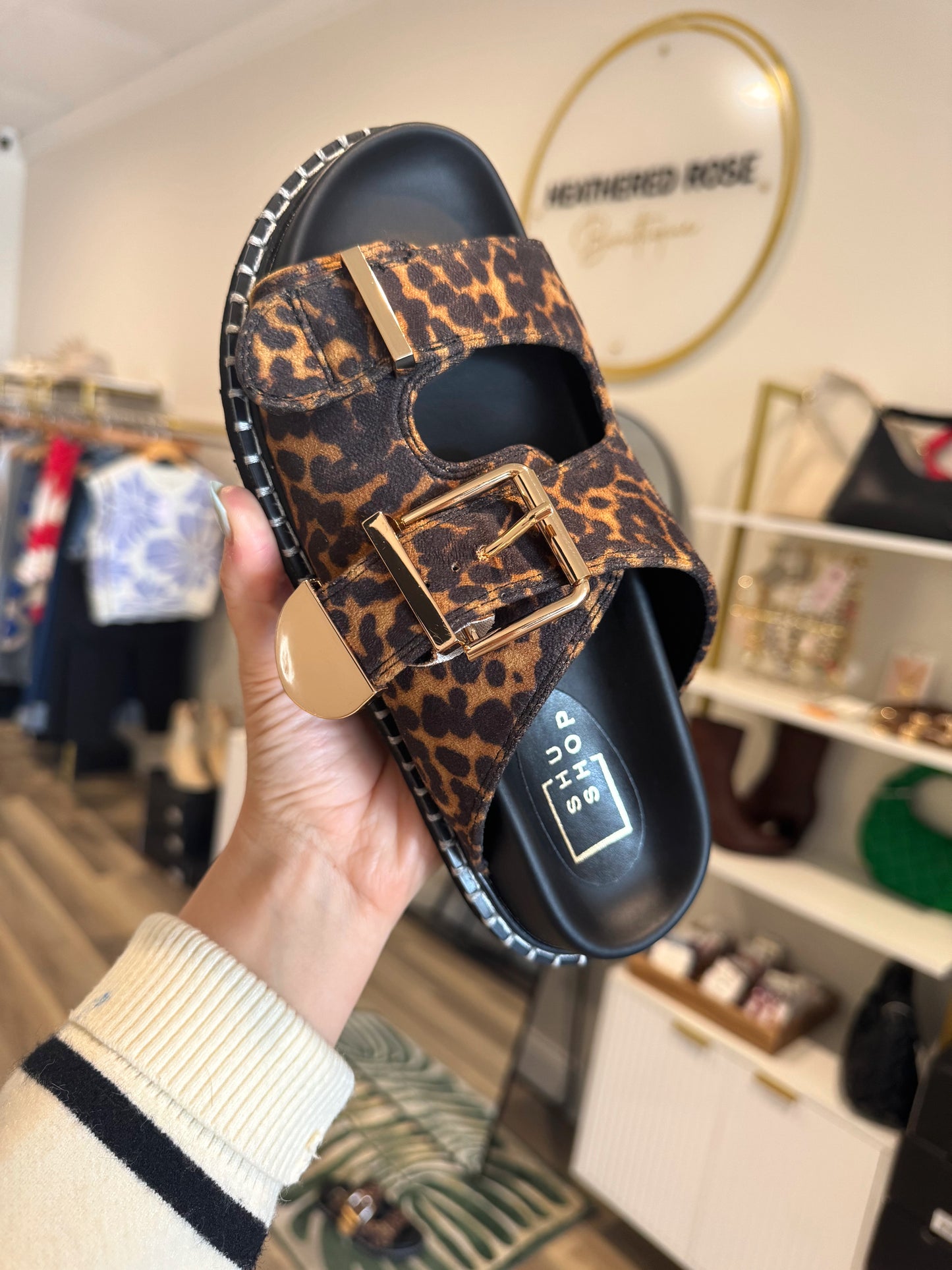 {Shu Shop} Charlotte Leopard Sandal