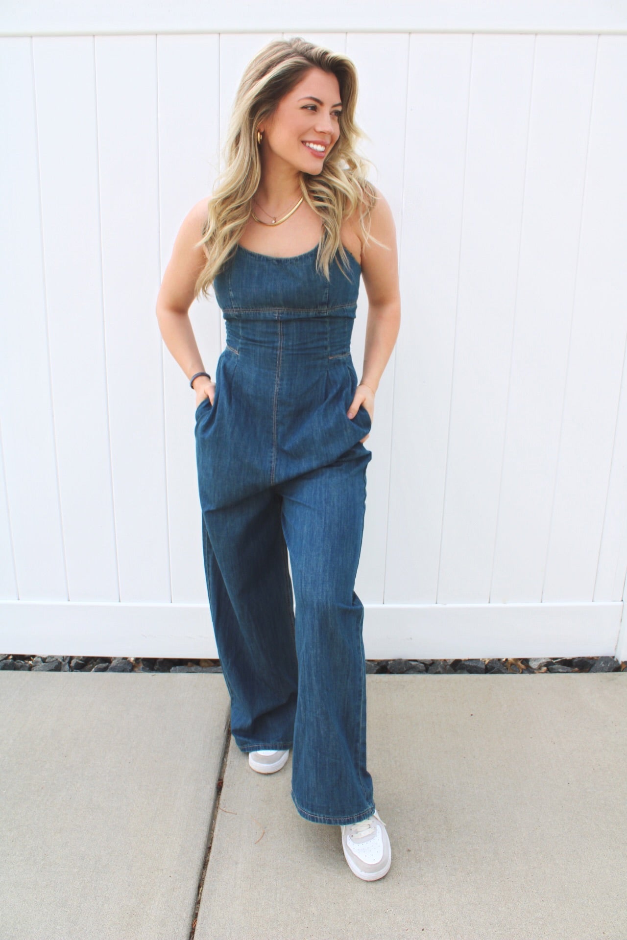 Beyond Compare Denim Jumpsuit