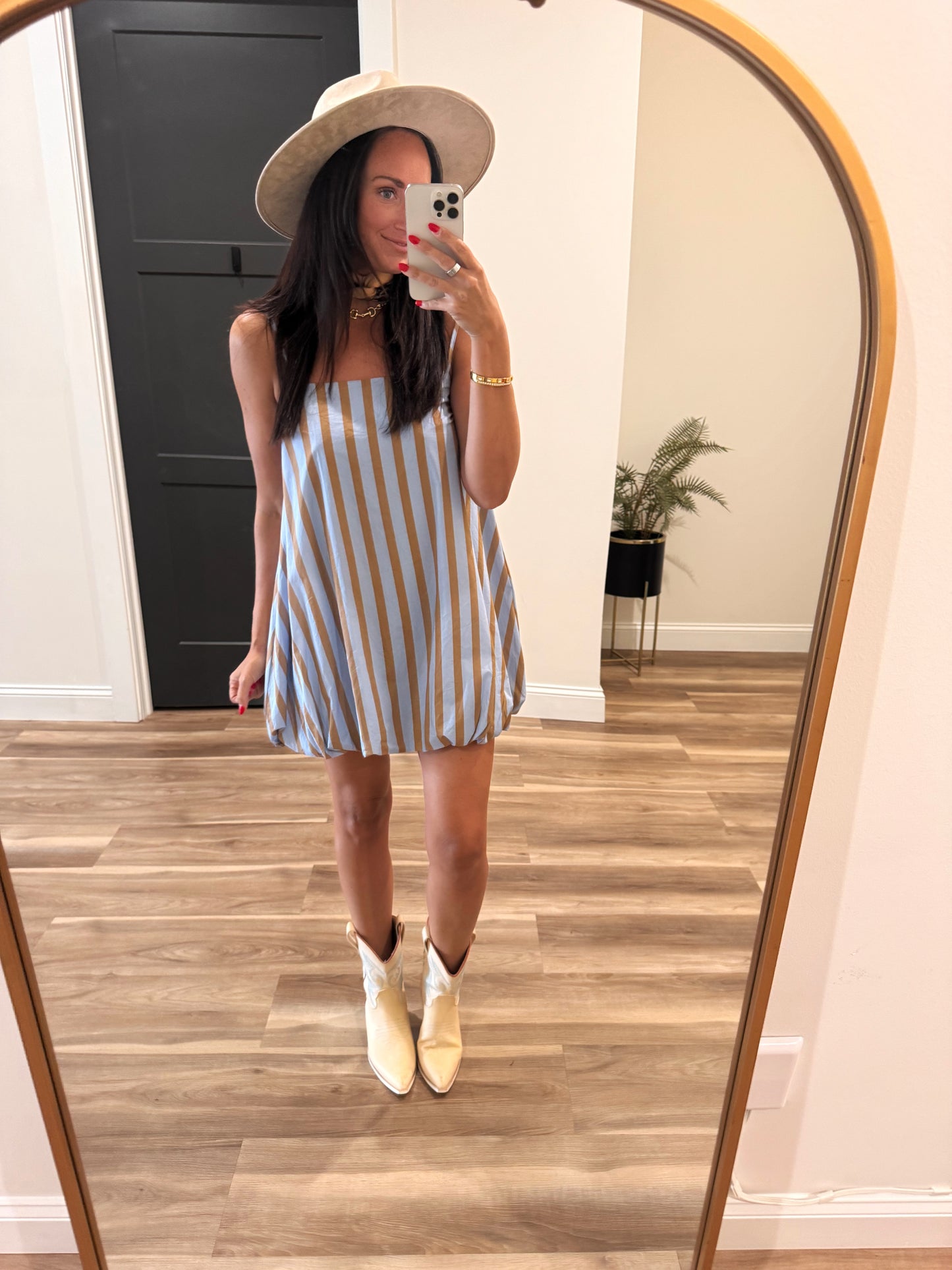Autumn Avenue Bubble Hem Dress