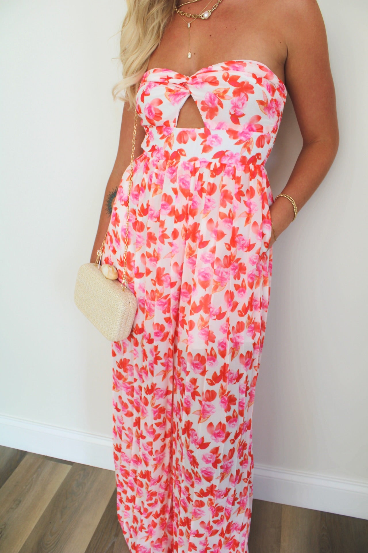 Never Looking Back Strapless Jumpsuit