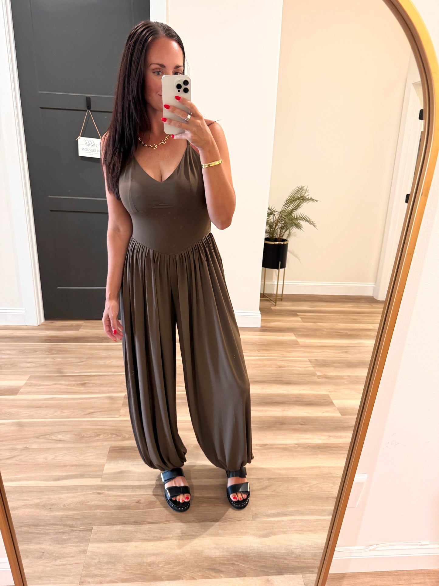 Sienna Espresso Jumpsuit