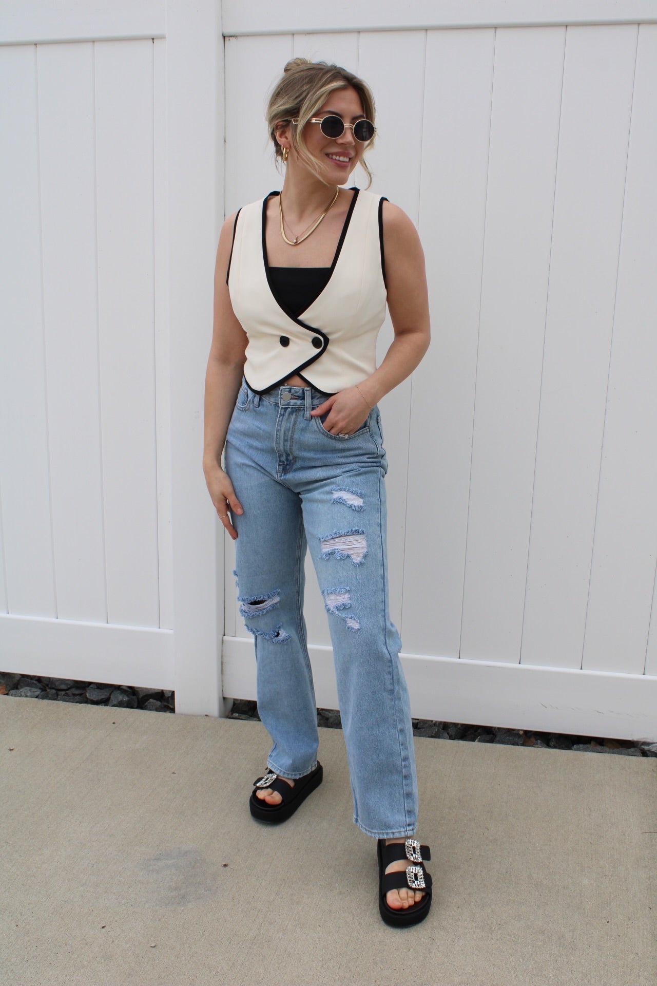 Open Edit Cream & Black Set