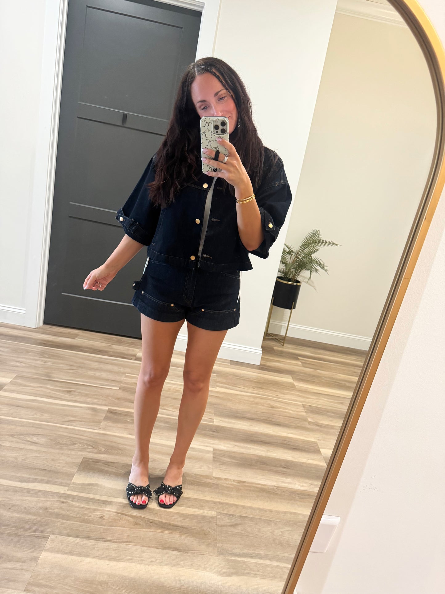 {Habitual} Cape Denim Utility Short