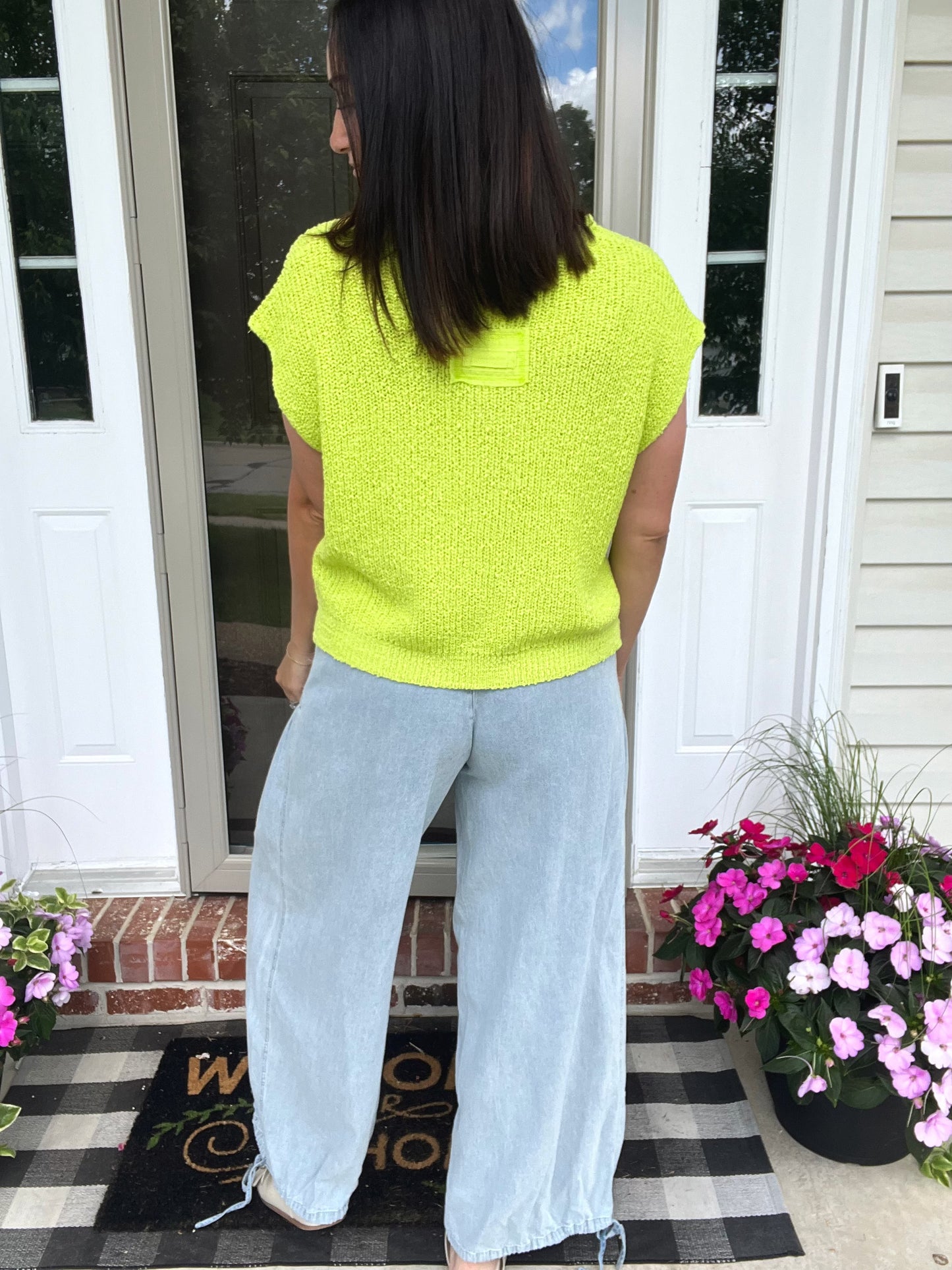 Lona Crochet Sleeveless Sweater