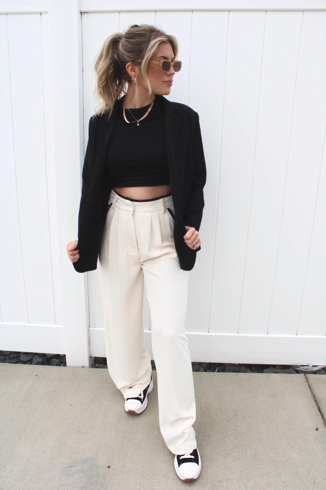 Open Edit Cream & Black Set