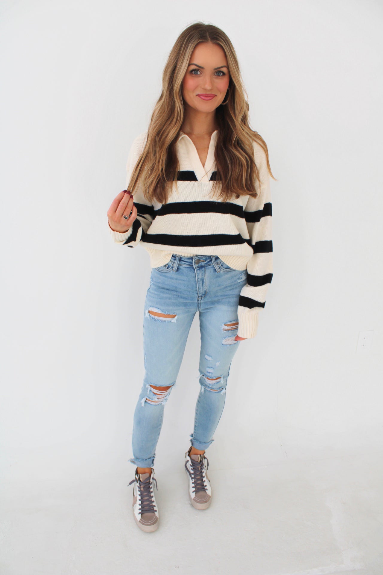 Always Yours Striped Sweater