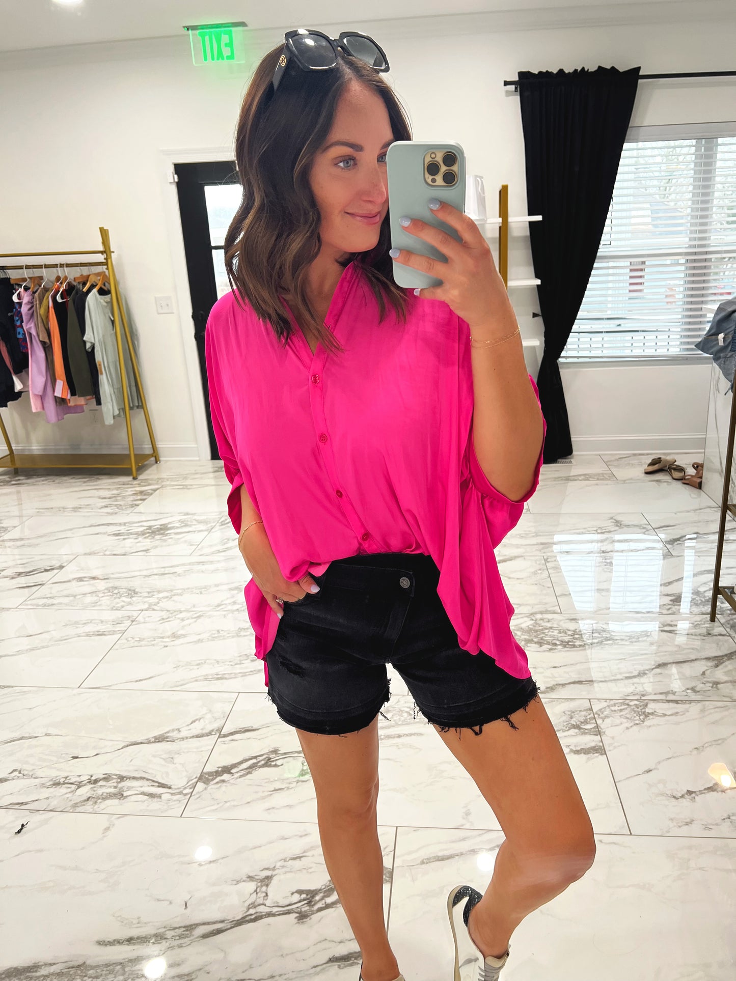 Flying Monkey Black High Waisted Shorts