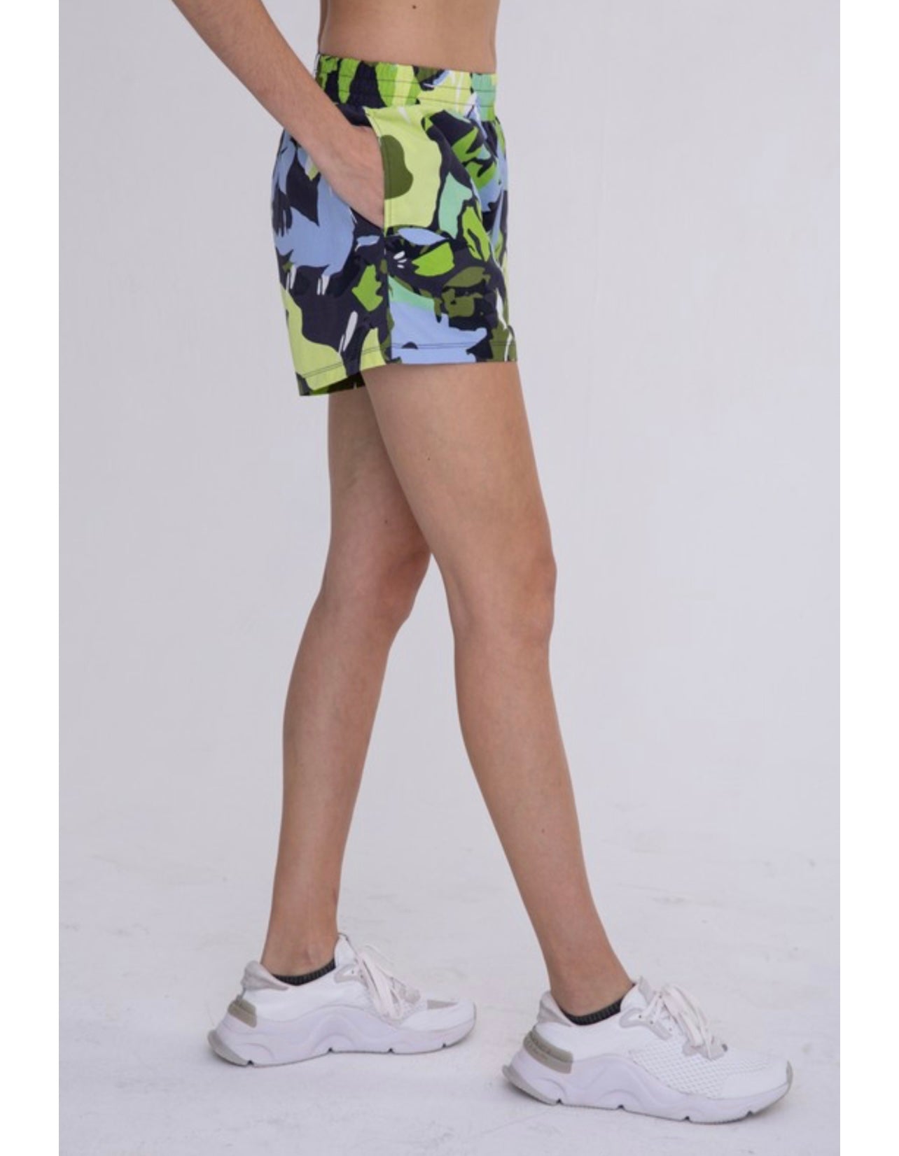 Bold Print Active Shorts
