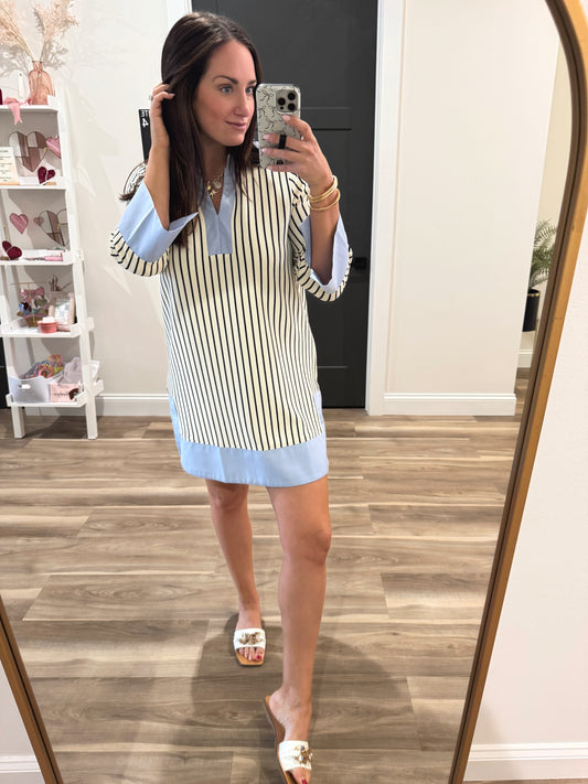 Coastal Chic Striped Dress