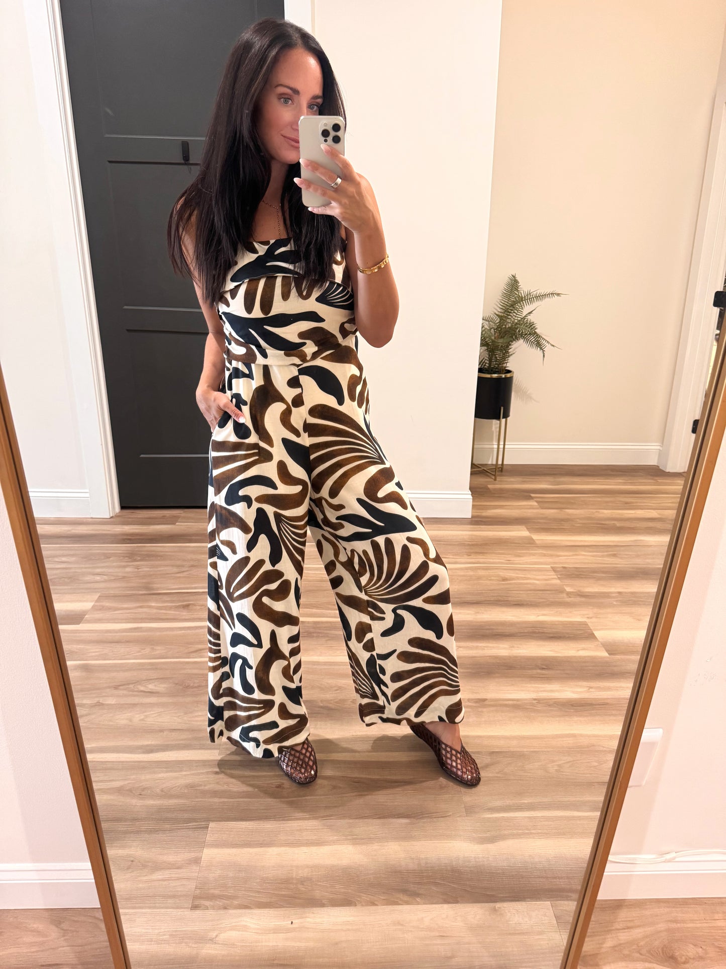Autumn Muse Wide Leg Jumpsuit