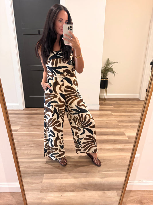 Autumn Muse Wide Leg Jumpsuit