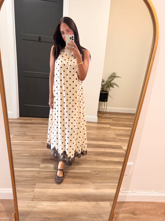 Eloise Lace Hem Dress