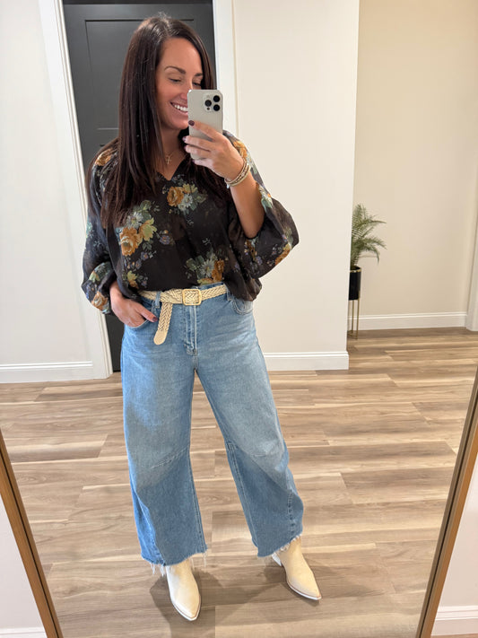 Vera Bubble Hem Blouse