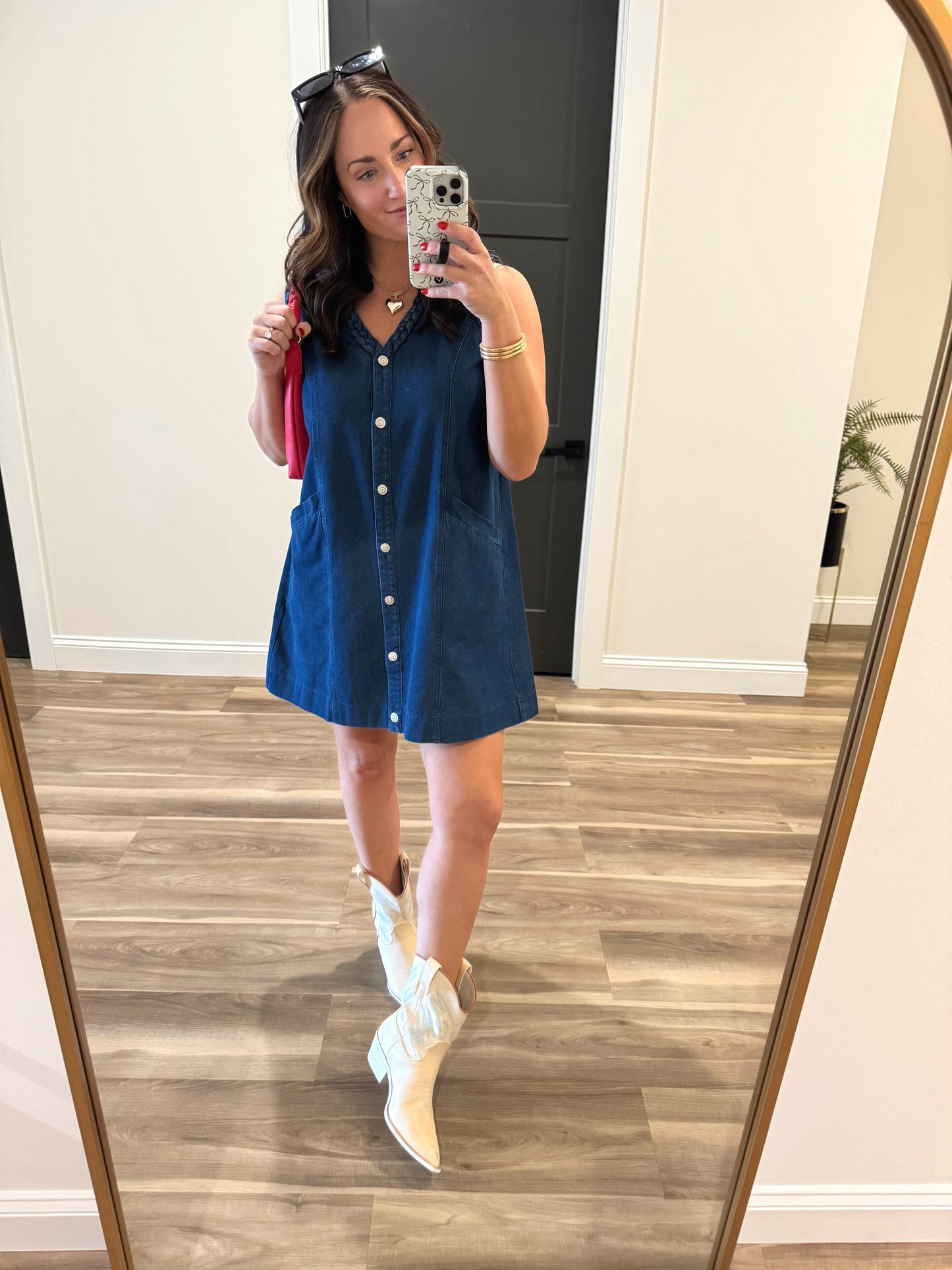 Summer Nights Braided Denim Dress