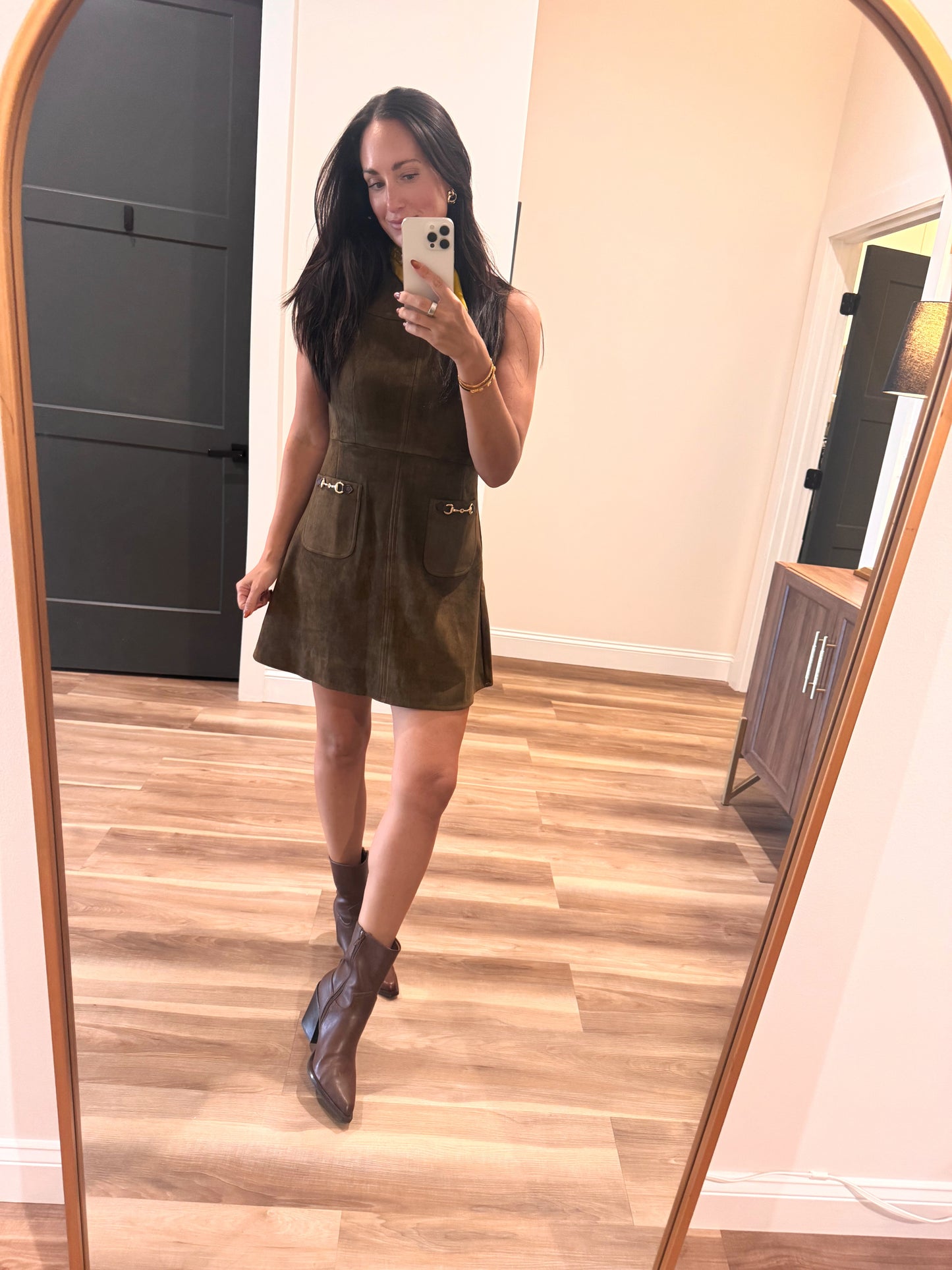 Woodland Muse Suede Dress