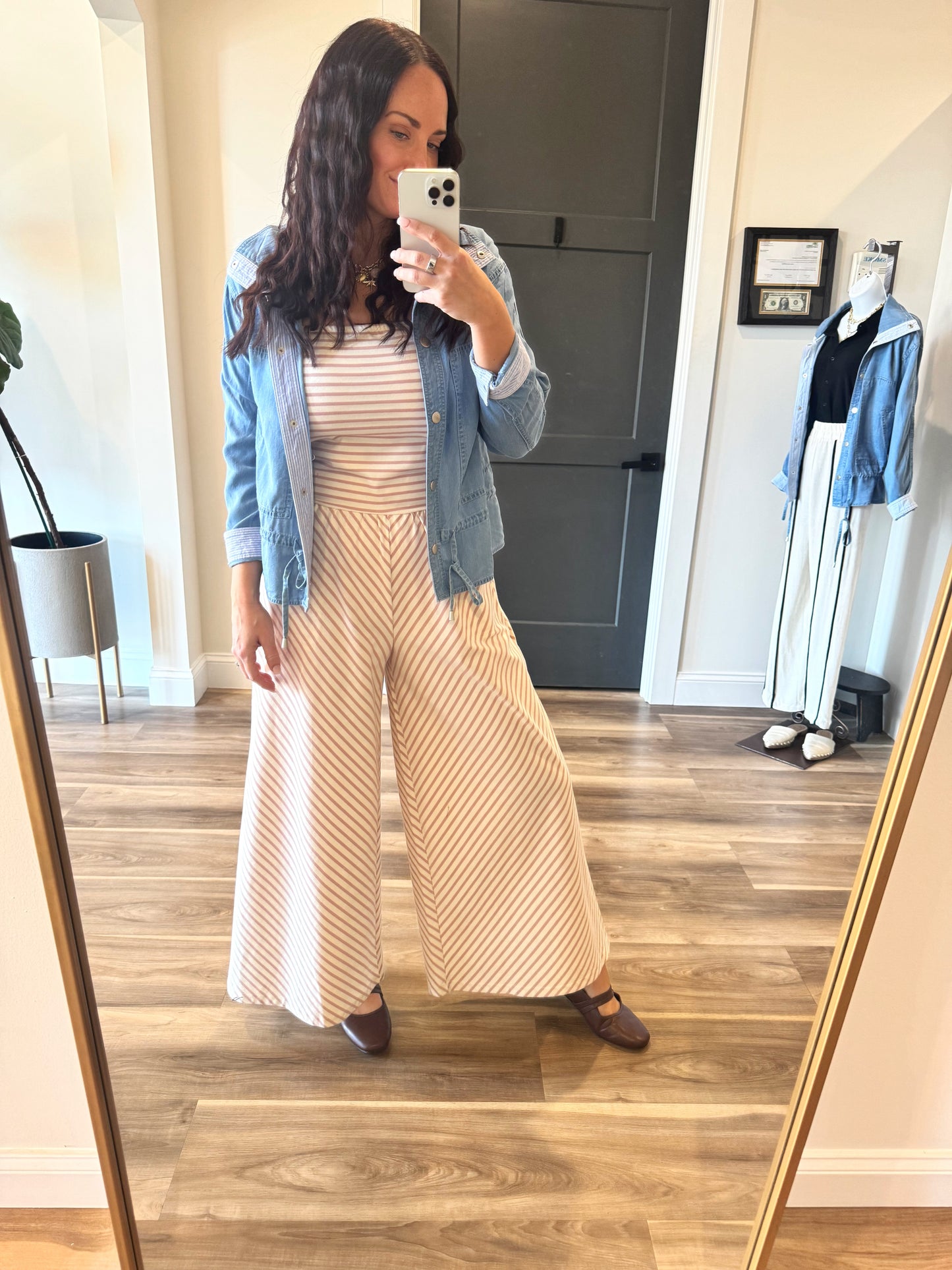 Sun-kissed Stroll Strapless Jumpsuit