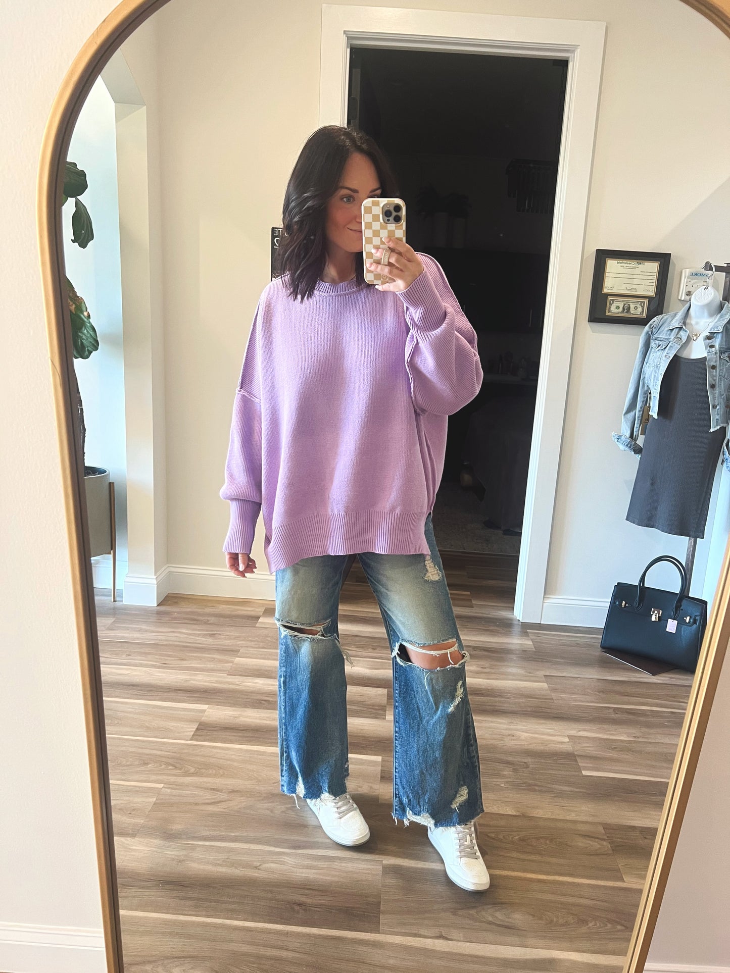Heidi Lilac Sweater