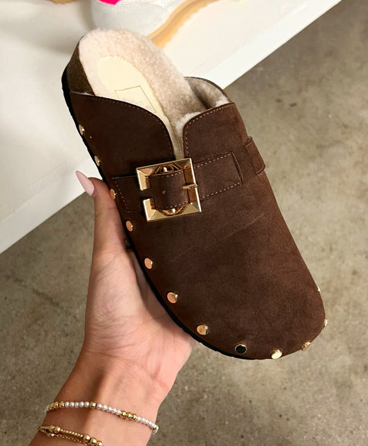 Weston Suede Clogs