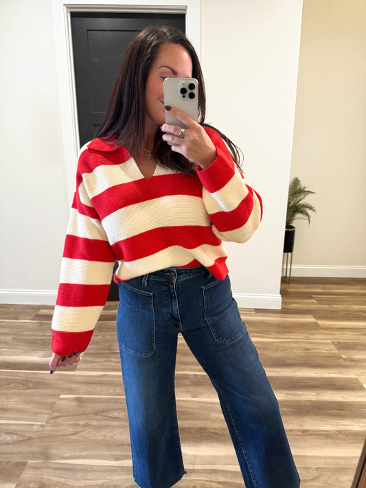 Luxe Harper Collared Sweater