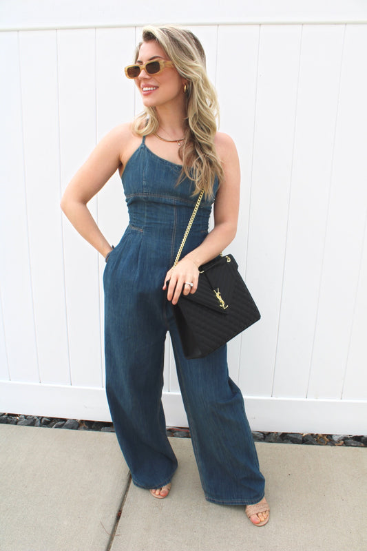 Beyond Compare Denim Jumpsuit