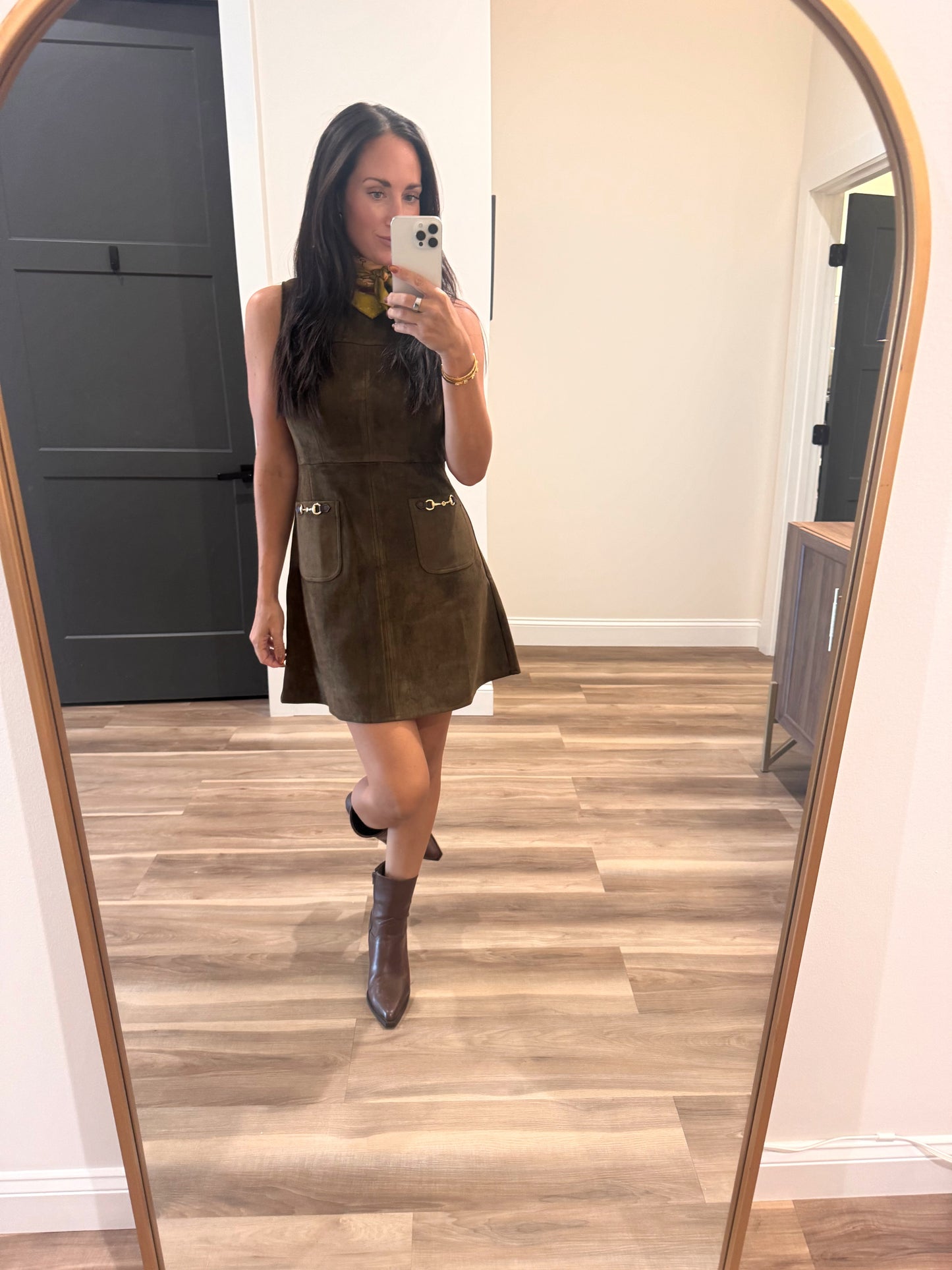 Woodland Muse Suede Dress
