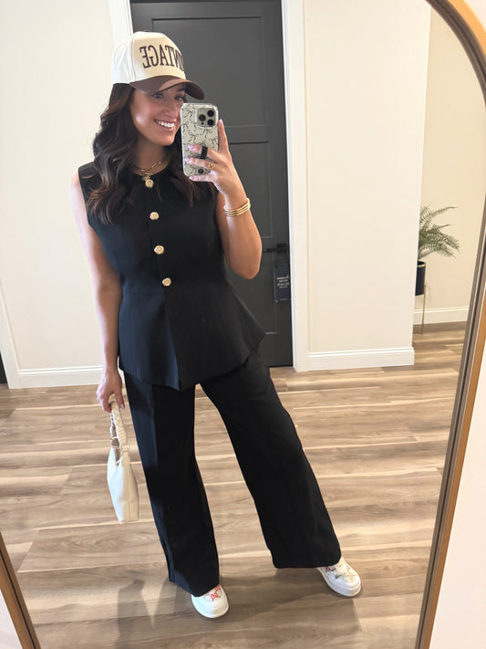 Boss Babe Tailored Black Pants