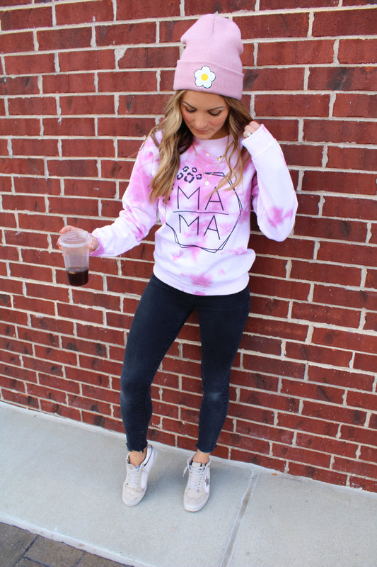 Tie Dye Mama Sweatshirt