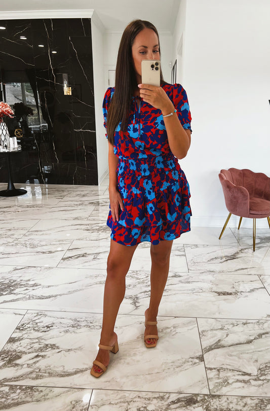 Floral Eclipse Smock Top
